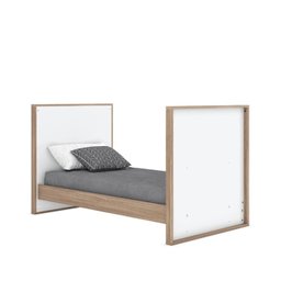 Quarto de Bebê com Berço 3 em 1 e Cômoda 3 Gavetas 1 Porta Retrô Theo Espresso Móveis - 9