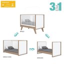 Ver imagem 7 de Quarto de Bebê com Berço 3 em 1 e Cômoda 3 Gavetas 1 Porta Retrô Theo Espresso Móveis Branco/Jequiti