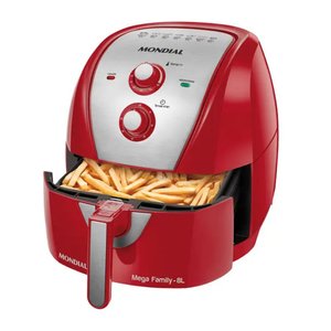 Fritadeira Mondial 8l Vermelha/inox 1900w 127v Afn80ri