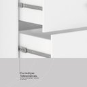 Ver imagem 3 de Cômoda para Quarto 8 Gavetas com Pé Sintra Branco