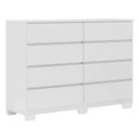 Ver imagem 7 de Cômoda para Quarto 8 Gavetas com Pé Sintra Branco
