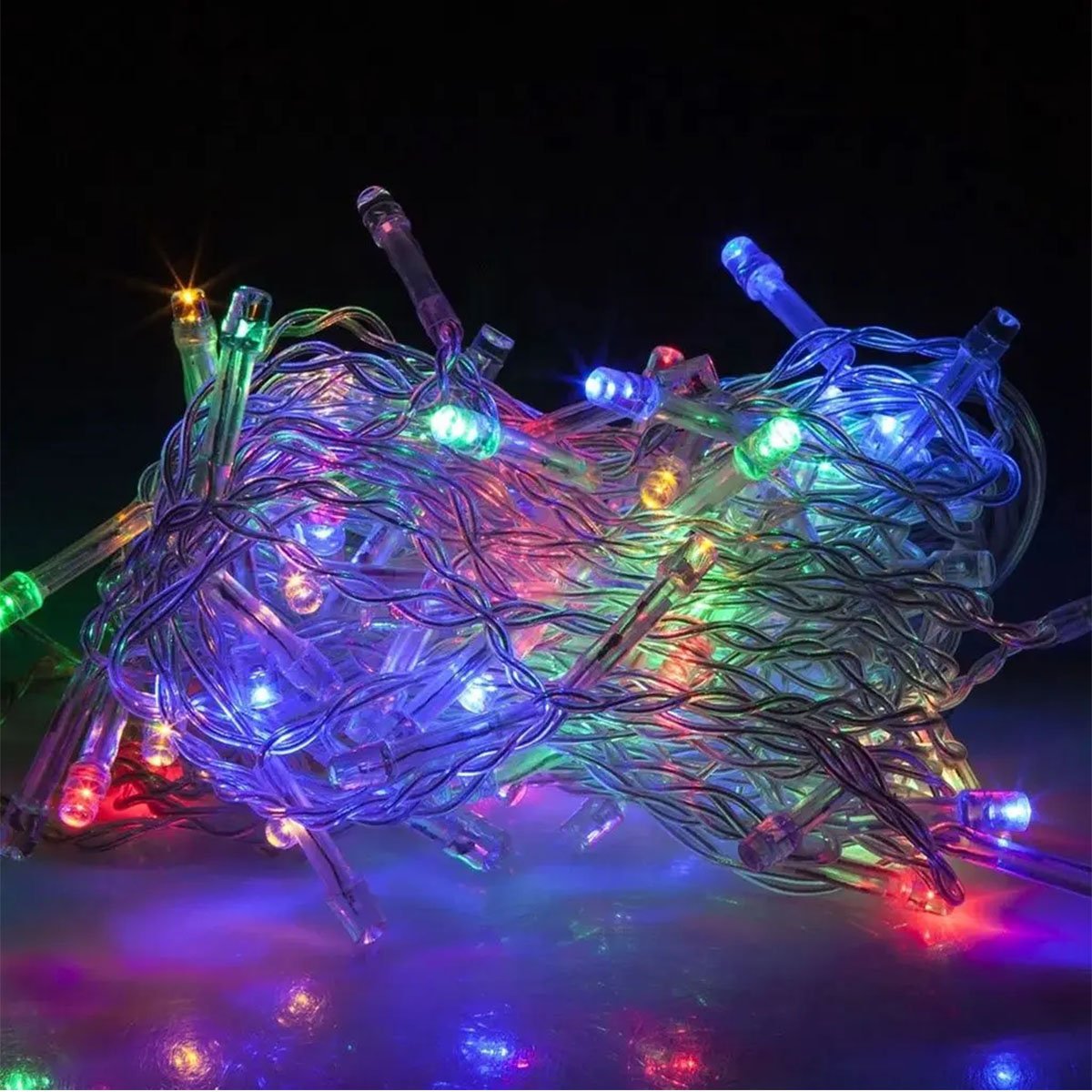Pisca Pisca 100 Leds Colorido Natal Natalino Enfeite Decoraçao Arvore Janela Porta Loja Entrada Come - 6