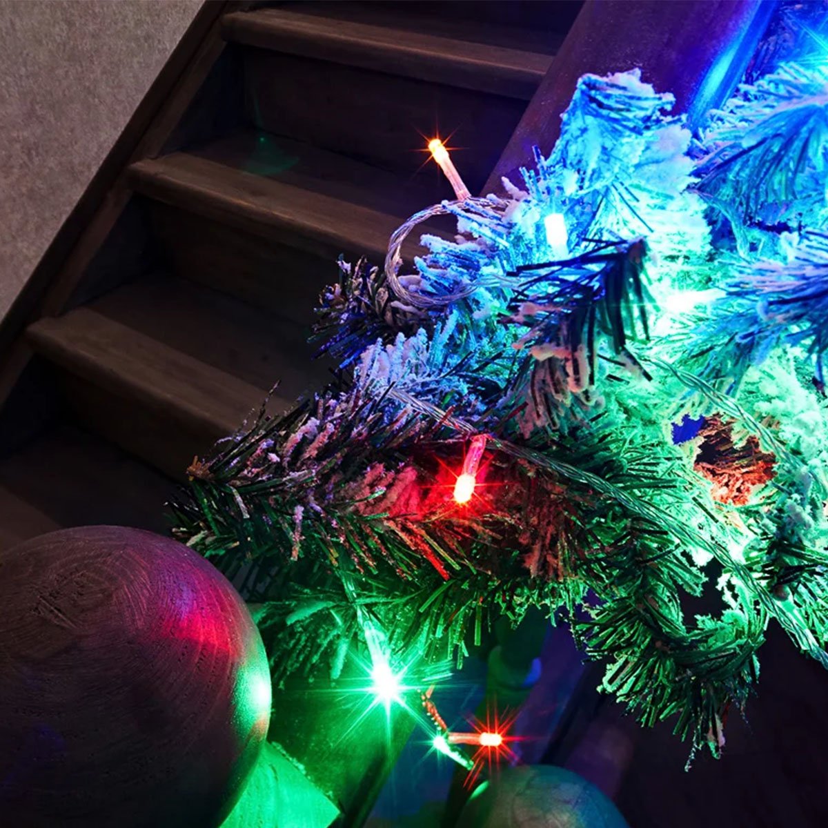 Pisca Pisca 100 Leds Colorido Natal Natalino Enfeite Decoraçao Arvore Janela Porta Loja Entrada Come - 5