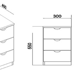 Móveis para Organização Gaveteiro Multi 300 - 3