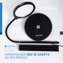 Ver imagem 7 de Luminaria de Piso Curva Abajur de Chão Articulado Led Piso 3 Cores de Luz e 10 Intensidades