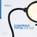 Ver imagem 6 de Luminaria de Piso Curva Abajur de Chão Articulado Led Piso 3 Cores de Luz e 10 Intensidades