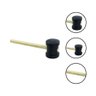 Martelo Borracha 80mm Preto - 3