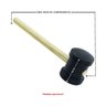 Martelo Borracha 80mm Preto - 5