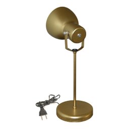 Luminaria De Mesa Articulada - Ideal Para Escritório, Home Office, Manicure - Dourado - 2