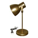 Ver imagem 1 de Luminaria De Mesa Articulada - Ideal Para Escritório, Home Office, Manicure - Dourado