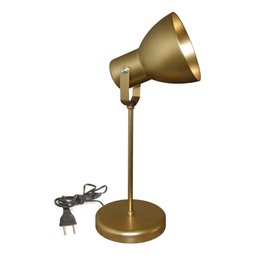 Luminaria De Mesa Articulada - Ideal Para Escritório, Home Office, Manicure - Dourado - 3
