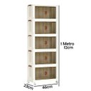 Ver imagem 3 de Armario Organizador 5 Andares Dobravel Empilhavel Multiuso Roupa Objetos Acessorio Organizaçao Decor