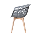 Ver imagem 5 de Kit 2 Cadeiras Web Wood Cinza Brazão - Moderno e Confortável