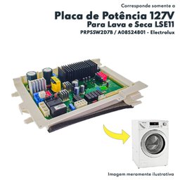 Placa de Potência 127v para Lava e Seca Lse11 A08524801 - 5