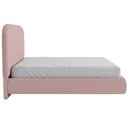 Ver mais imagens de Cama Casal Flutuante com Cabeceira 140cm Aura W01 Linho Rosa - Lyam Decor