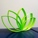 Ver imagem 1 de Estatueta Flor de Lótus - Símbolo Vida, Decoração,quarto - Cor: Verde Limão