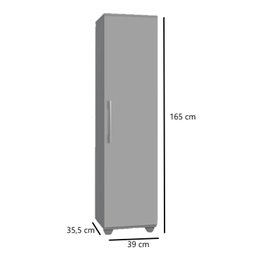 Armário Multiuso com Pés 1 Porta 4 Prateleiras Sofia - 4 Armário Multiuso com Pés 1 Porta 4 Prateleiras Sofia - 4