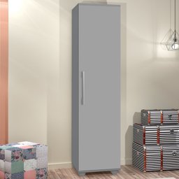 Armário Multiuso com Pés 1 Porta 4 Prateleiras Sofia - 1 Armário Multiuso com Pés 1 Porta 4 Prateleiras Sofia - 1