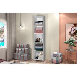 Armário Multiuso com Pés 1 Porta 4 Prateleiras Sofia - 3 Armário Multiuso com Pés 1 Porta 4 Prateleiras Sofia - 3