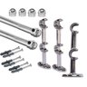 Kit Varão para cortina 2,0 Metros Duplo 19 e 19 mm Suporte Metal - 1