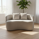 Ver imagem 2 de Sofá Decorativo Montreal 180cm Orgânico Bouclé Bege