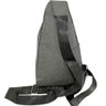 Bolsa Peitoral Transversal Pochete Bag Lona - Cinza - 2