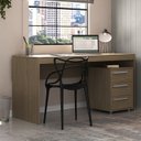 Ver imagem 1 de Escrivaninha Mesa Escritório 150cm com Gaveteiro 3 Gavetas com Rodízio