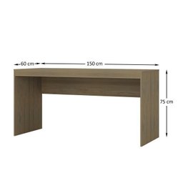 Escrivaninha 150cm com Gaveteiro 3 Gavetas com Rodízio - 3