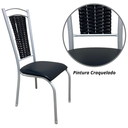 Ver imagem 3 de 6 Cadeiras Paris Branca Cozinha Aço Tubolar Confortável Jantar