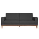 Ver imagem 2 de Sofá Living 2 Lugares Linho 180cm Preta Cronus