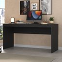 Ver imagem 5 de Escrivaninha Mesa Escritório com Gaveteiro com Rodízio 3 Gavetas 150cm Espresso Móveis Onix Tx Preto