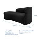 Ver imagem 3 de Kit Divã Recamier Orgânico França 220cm Lado Esquerdo e Poltrona Amore Linho