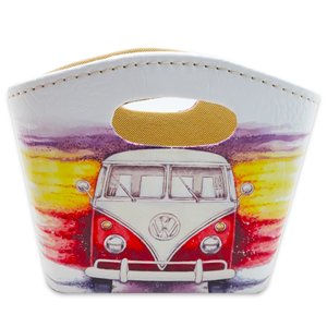 Porta Revista ou Cesto de Flores Bolsa Vintage Kombi 20x16cm