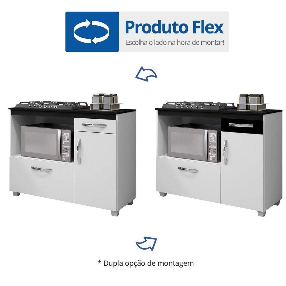 Balcão Cooktop Cronus 4 Bocas Branco Arte Móveis - 1