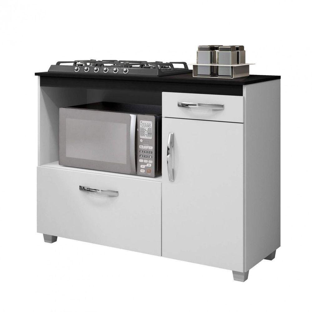 Balcão Cooktop Cronus 4 Bocas Branco Arte Móveis - 5