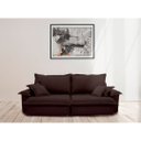 Ver imagem 1 de Sofá Retrátil e Reclinável Paris 2.00m Super Pillow - Marrom