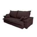 Ver imagem 2 de Sofá Retrátil e Reclinável Paris 2.00m Super Pillow - Marrom
