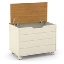 Ver imagem 2 de Baú Organizador Toy - Matic Matic Industria de Moveis Ltda Off White / Freijó