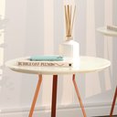 Ver imagem 2 de Mesinha Canto Lateral Decorativa Redonda Sofia Pés Ferro