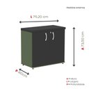 Ver imagem 4 de Armário para Escritório Baixo 2 Portas com Chave