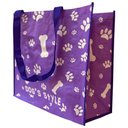 Ver imagem 2 de Bolsa Ecobag Ecologica Sacola de Ombro Reutilizavel Dobravel Compras Mercado Retornavel Kit 3 Uni AB