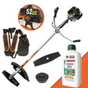 Ver imagem 1 de Roçadeira Profissional Terra Grh520 52cc 2,5hp 2t + Óleo Castrol Stihl 2 Tempos de 500ml