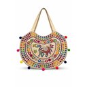 Ver imagem 1 de Bolsa Indiana Bordada a Linha