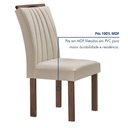 Ver imagem 6 de Conjunto Mesa Tampo Smart Plus Vidro Kyra 120cmx90cm 4 Cadeiras Arizona