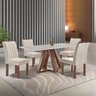 Conjunto Mesa Tampo Smart Plus Vidro Kyra 120cmx90cm 4 Cadeiras Arizona - 2