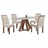 Conjunto Mesa Tampo Smart Plus Vidro Kyra 120cmx90cm 4 Cadeiras Arizona - 15