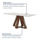 Ver imagem 4 de Conjunto Mesa Tampo Smart Plus Vidro Kyra 120CMX90CM 4 Cadeiras Arizona