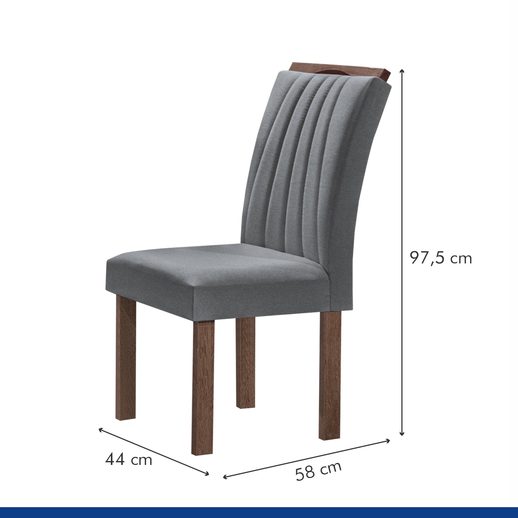 Conjunto Mesa Tampo Smart Plus Vidro Kyra 120cmx90cm 4 Cadeiras Arizona - 8