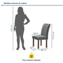 Ver imagem 5 de Conjunto Mesa Tampo Smart Plus Vidro Kyra 120CMX90CM 4 Cadeiras Arizona