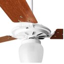 Ver imagem 2 de Ventilador de Teto Rico 150w e 180w Branco Pás Mogno Ventex